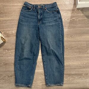 Madewell Women's Balloon Blue Jeans